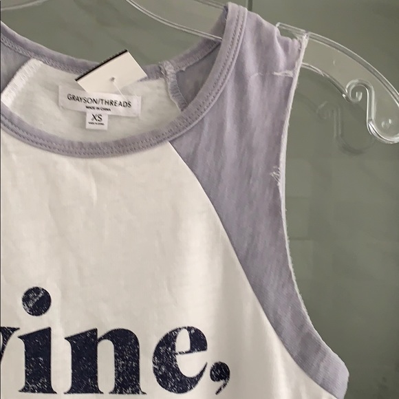 Grayson Threads Wine Wine Wine Tank Top - Picture 4 of 7